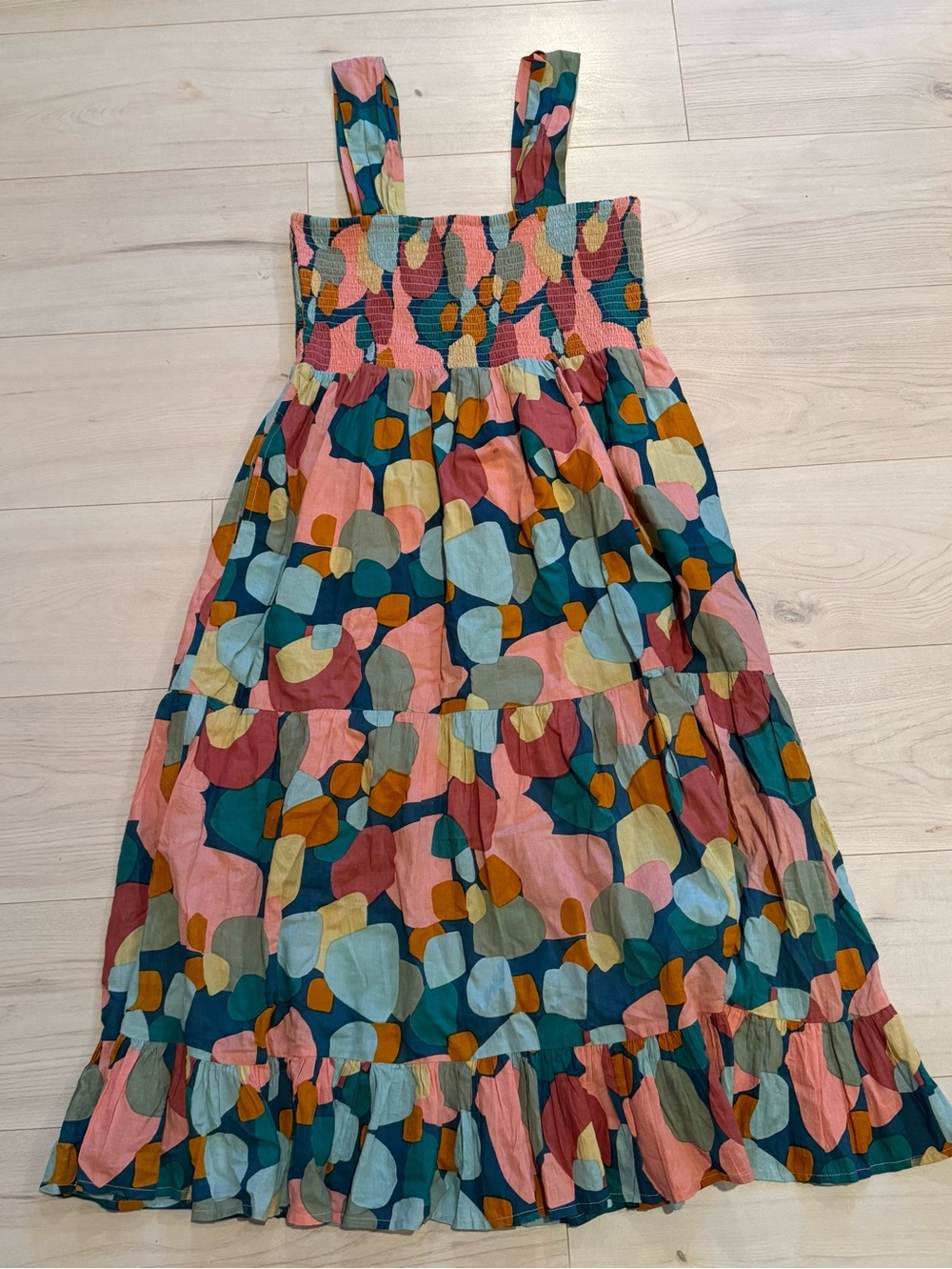 THML Multicolor Abstract Print Midi Dress
